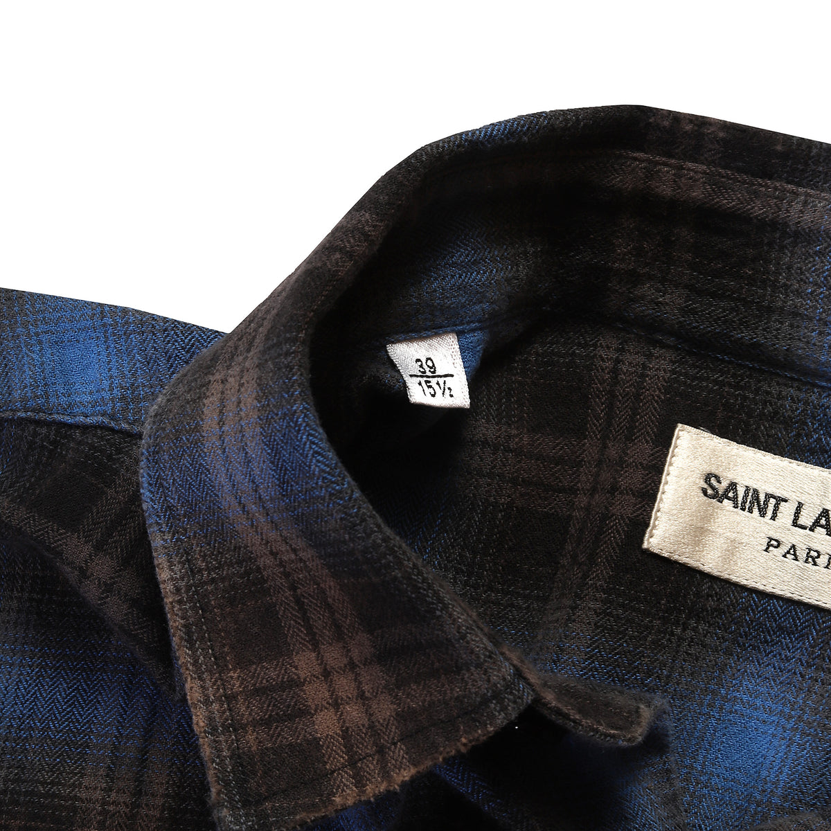 Saint Laurent SS16 Surf Sound Blue Bleached Flannel