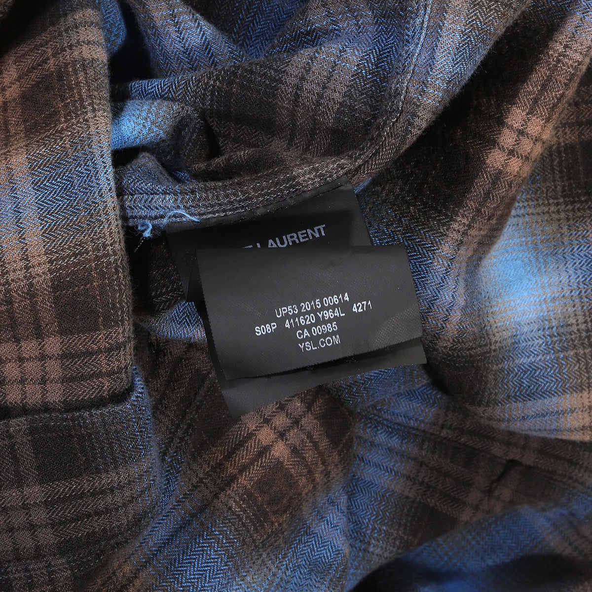 Saint Laurent SS16 Surf Sound Blue Bleached Flannel