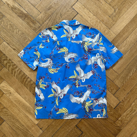 Louis Vuitton SS16 Floral Crane Print Sample Shirt