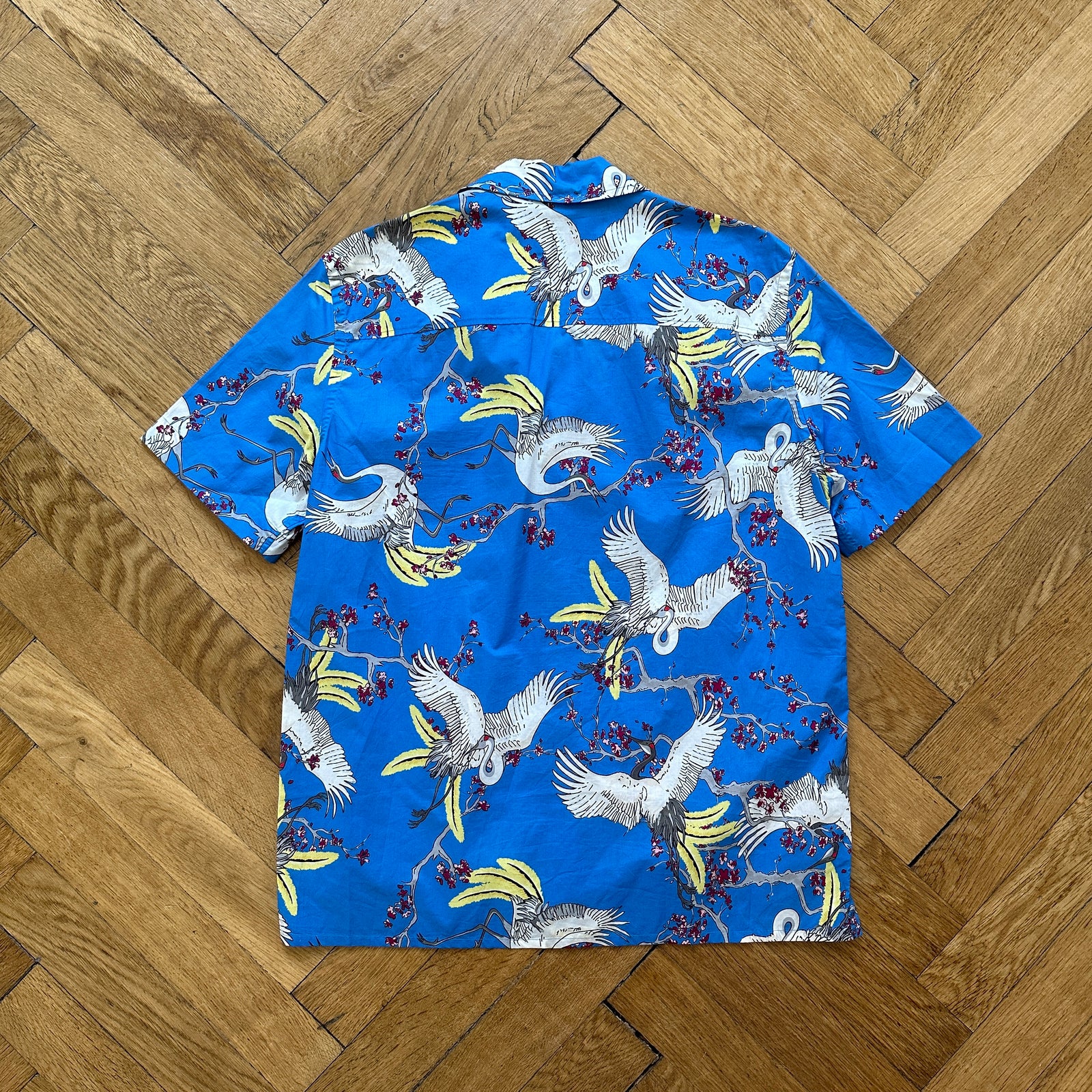 Louis Vuitton SS16 Floral Crane Print Sample Shirt