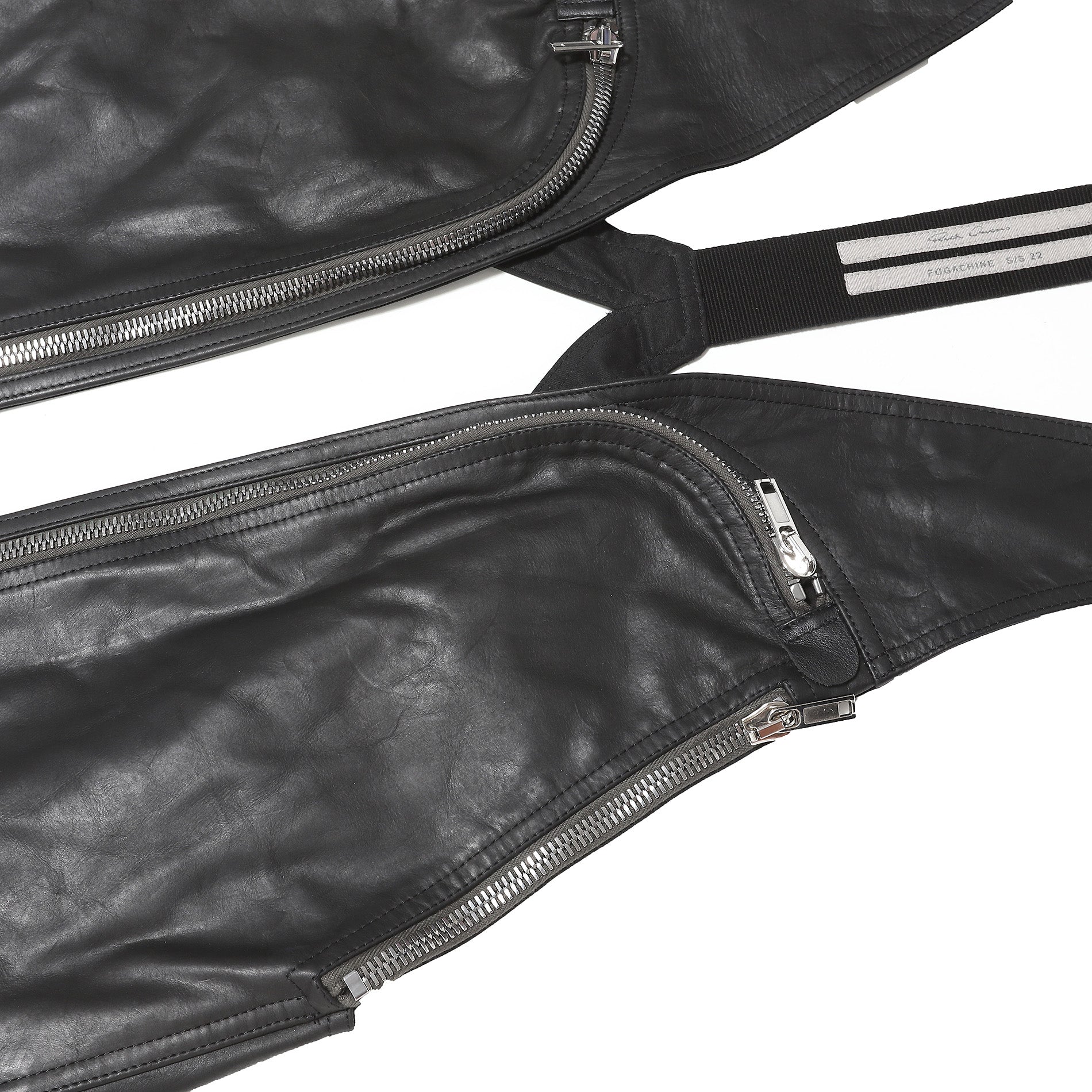 Rick Owens SS22 Fogachine Bauhaus Leather Holster Cargo Vest