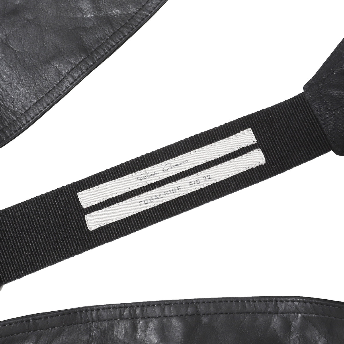 Rick Owens SS22 Fogachine Bauhaus Leather Holster Cargo Vest
