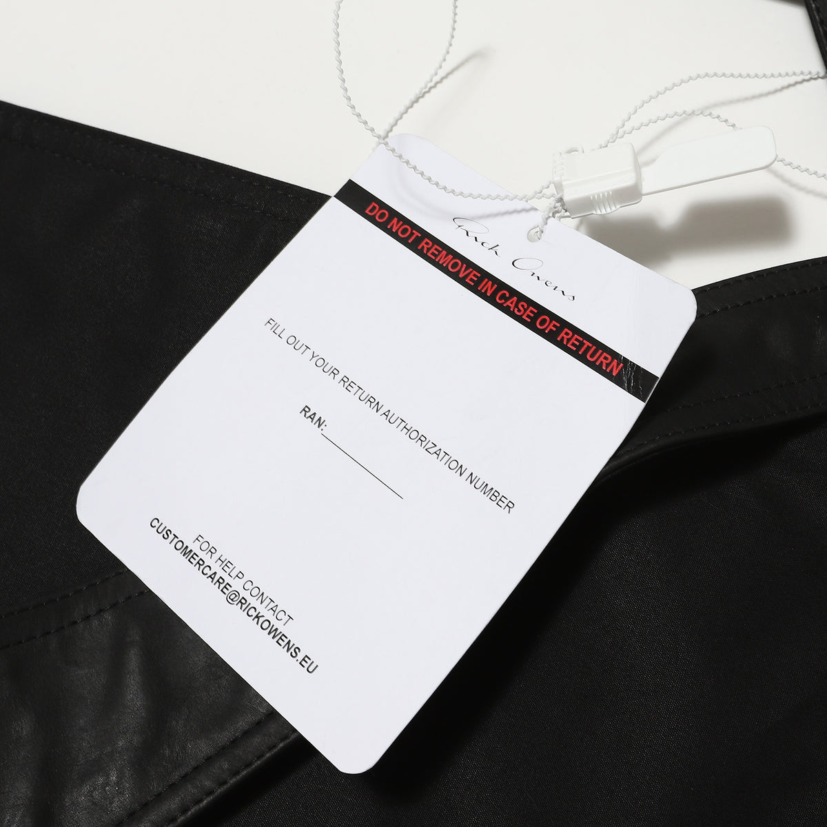 Rick Owens SS22 Fogachine Bauhaus Leather Holster Cargo Vest
