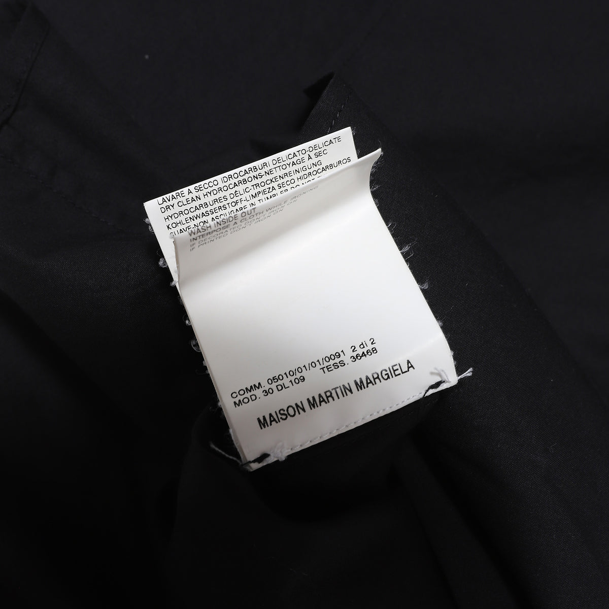Maison Martin Margiela SS09 Disco Mirror Button Tape Shirt