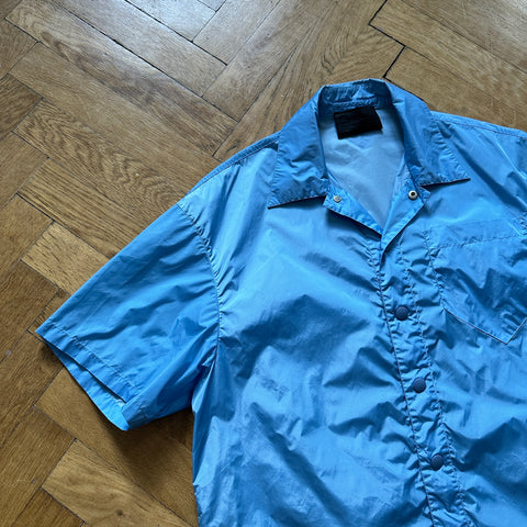 Prada SS18 Nylon Snap Button Shirt