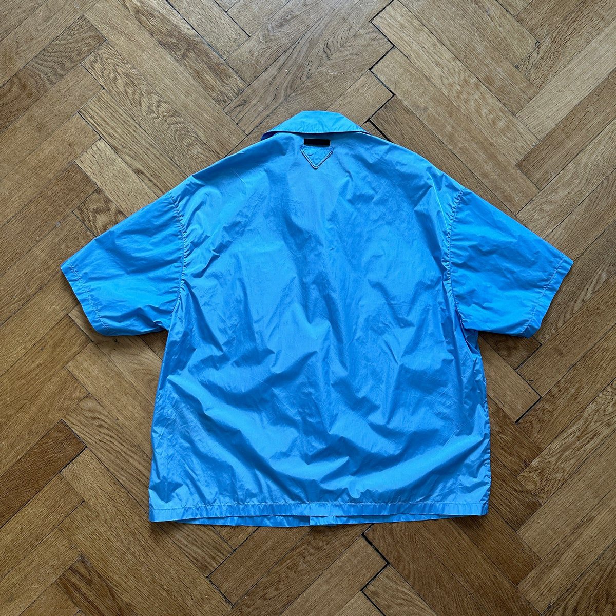 Prada SS18 Nylon Snap Button Shirt