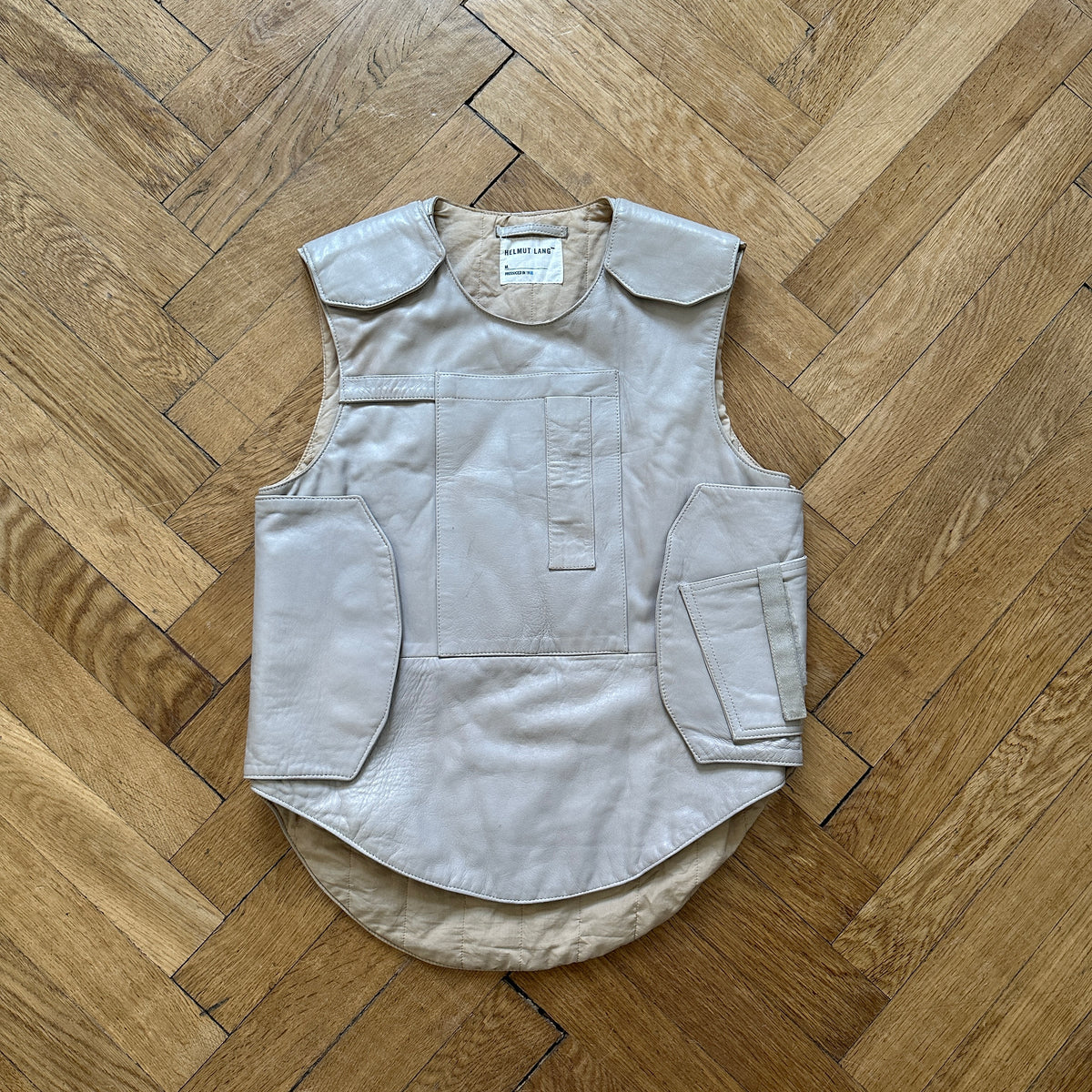 Helmut Lang AW98 Leather Bulletproof Vest