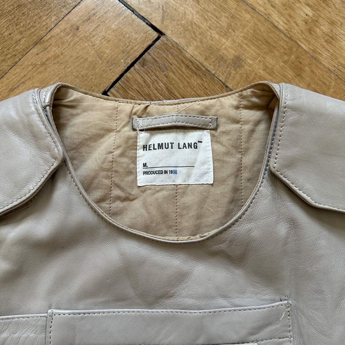 Helmut Lang AW98 Leather Bulletproof Vest