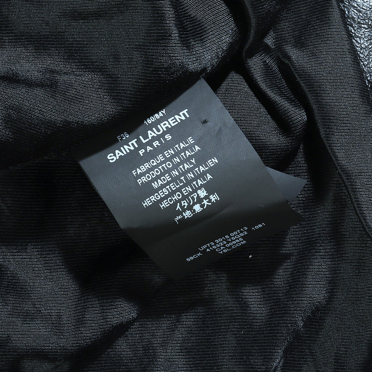 Saint Laurent SS16 Multi Patch Leather Jacket