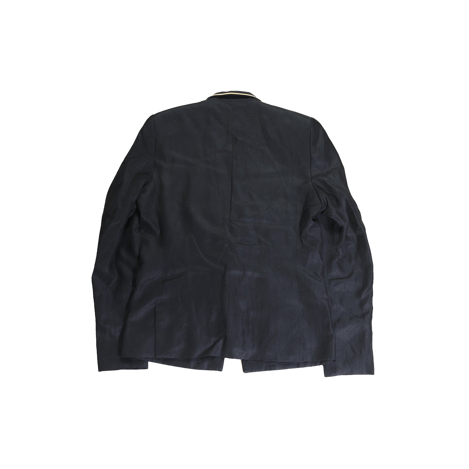 Haider Ackermann SS17 Gold Trim Linen Blazer