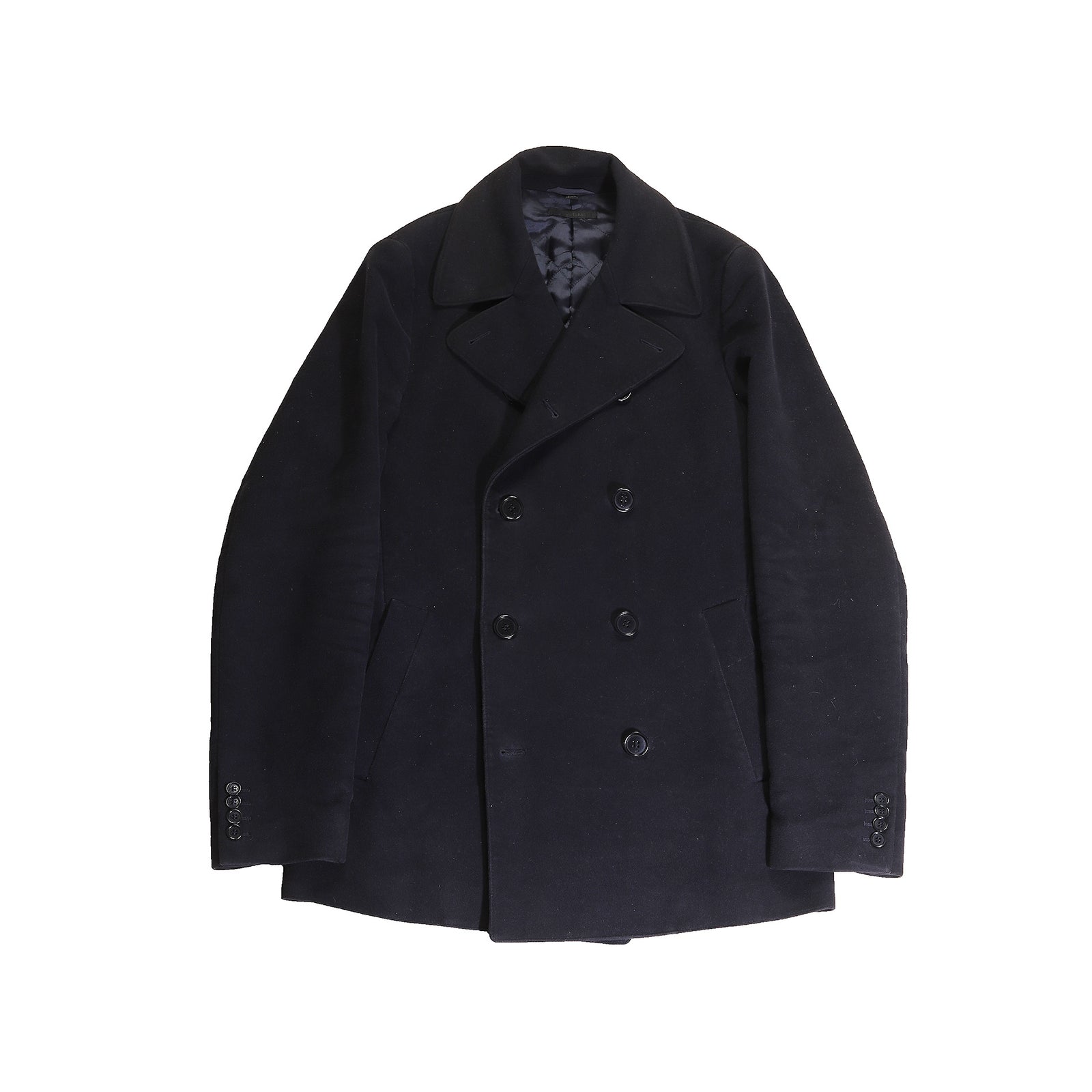 Helmut Lang 90s Moleskin Peacoat