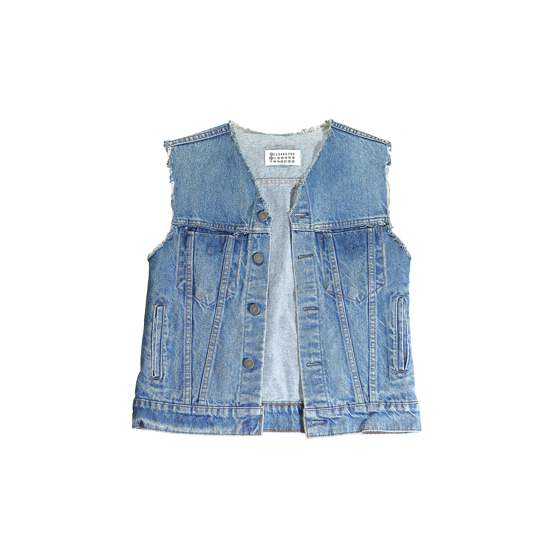 Maison Martin Margiela Artisanal Reconstructed Denim Vest – Ākaibu