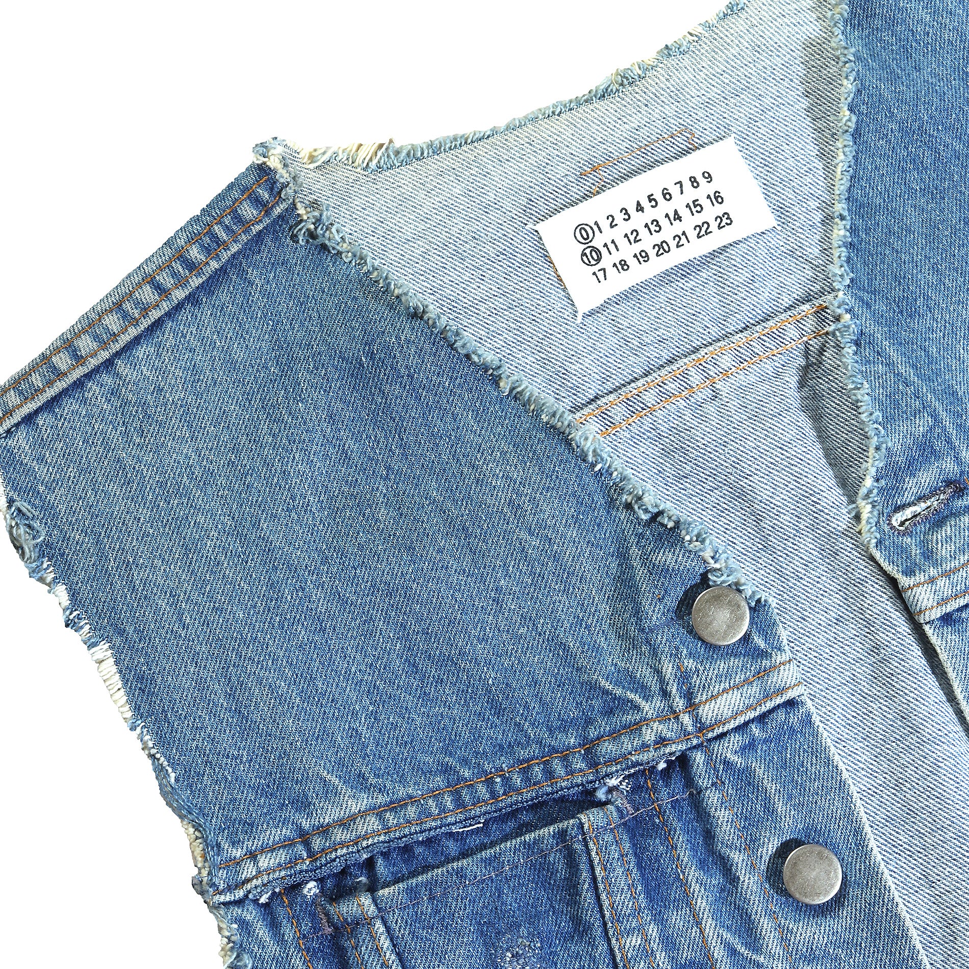 Maison Martin Margiela Artisanal Reconstructed Denim Vest – Ākaibu