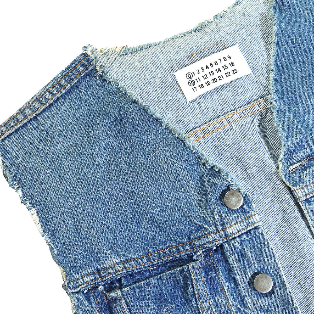 Maison Martin Margiela Artisanal Reconstructed Denim Vest