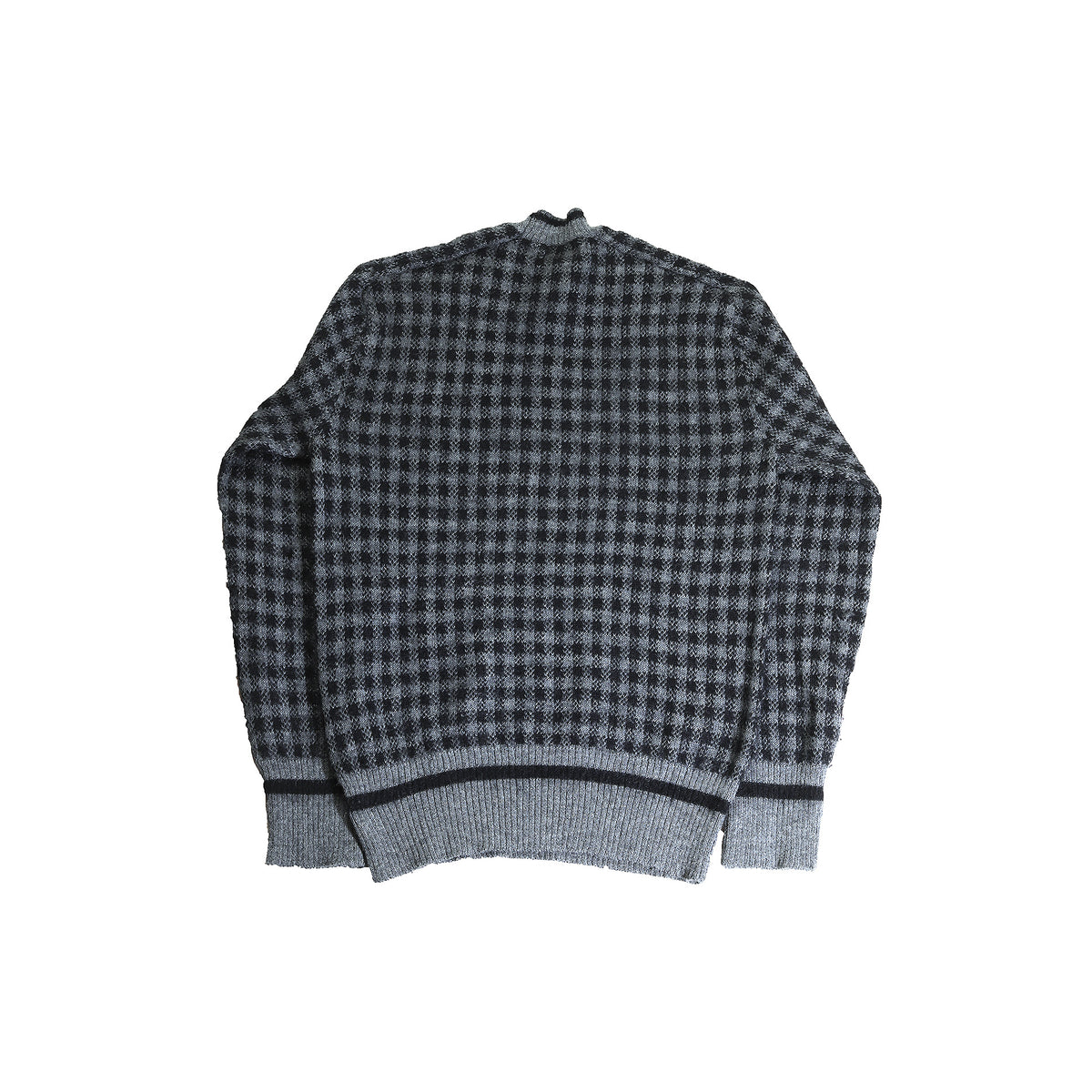 Yohji Yamamoto Checkered Wool Knit