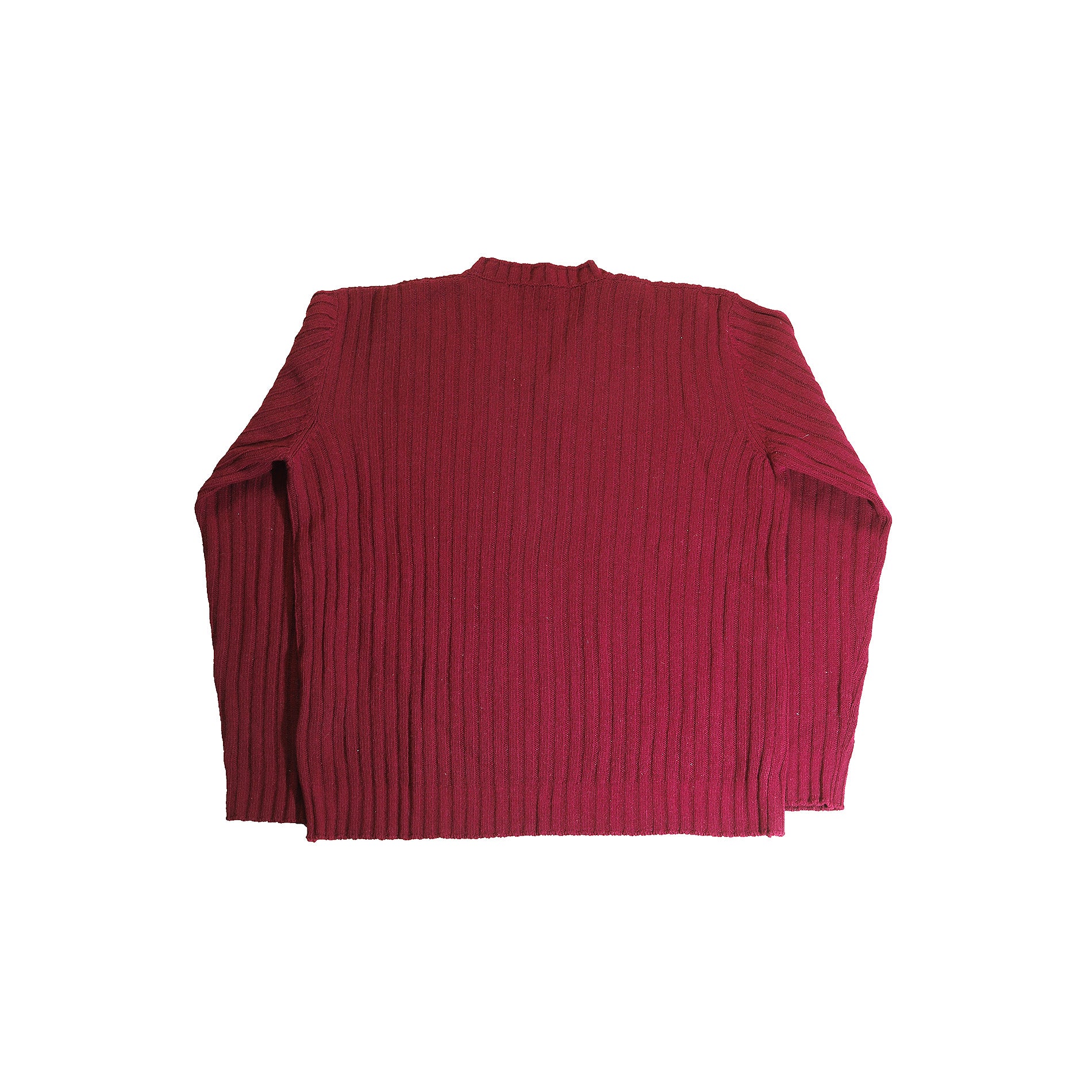 Helmut Lang FW97 Fuchsia Wool Knit Sweater