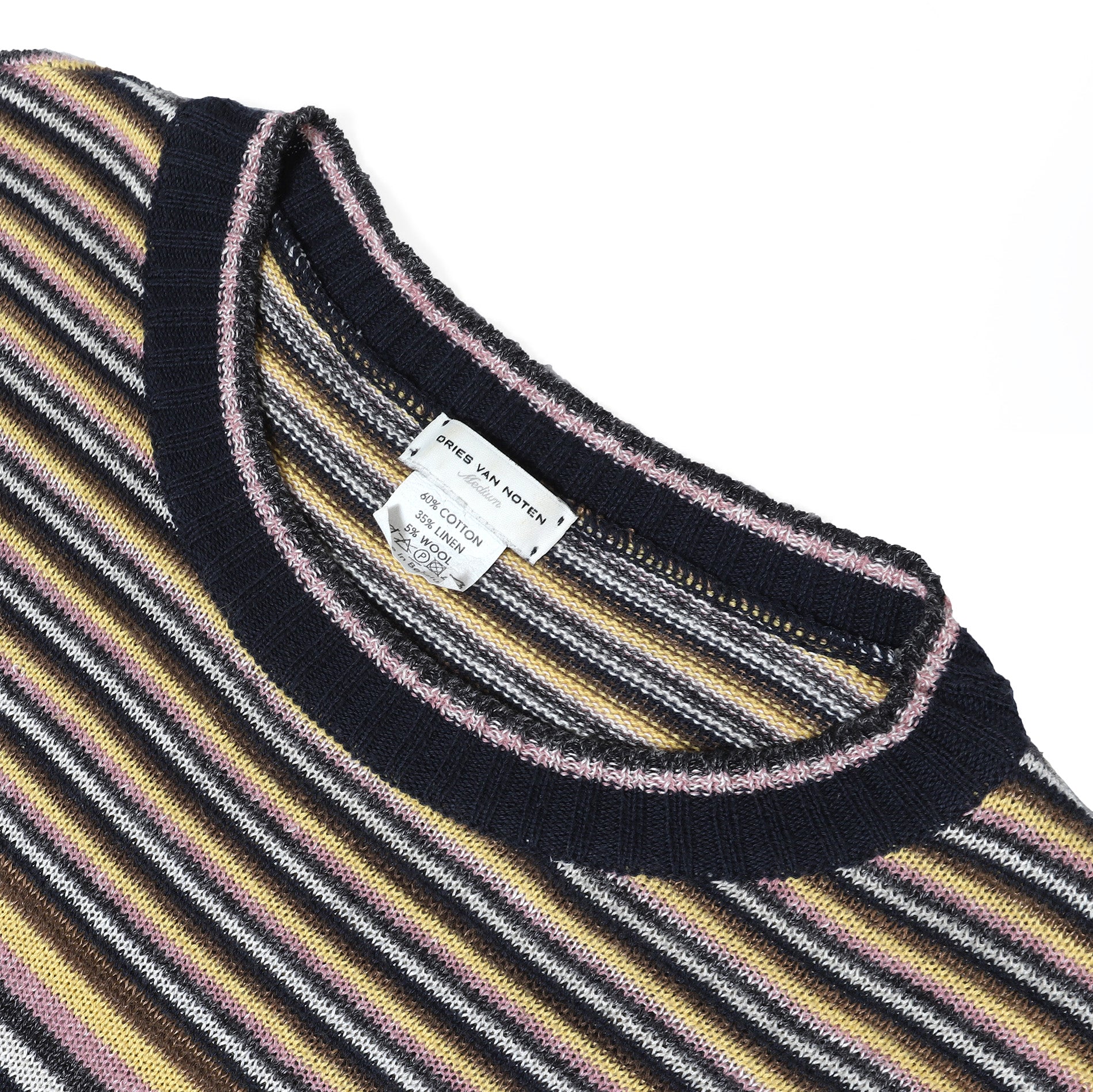 Dries Van Noten Multicolor Stripe Knit Sweater - Ākaibu Store