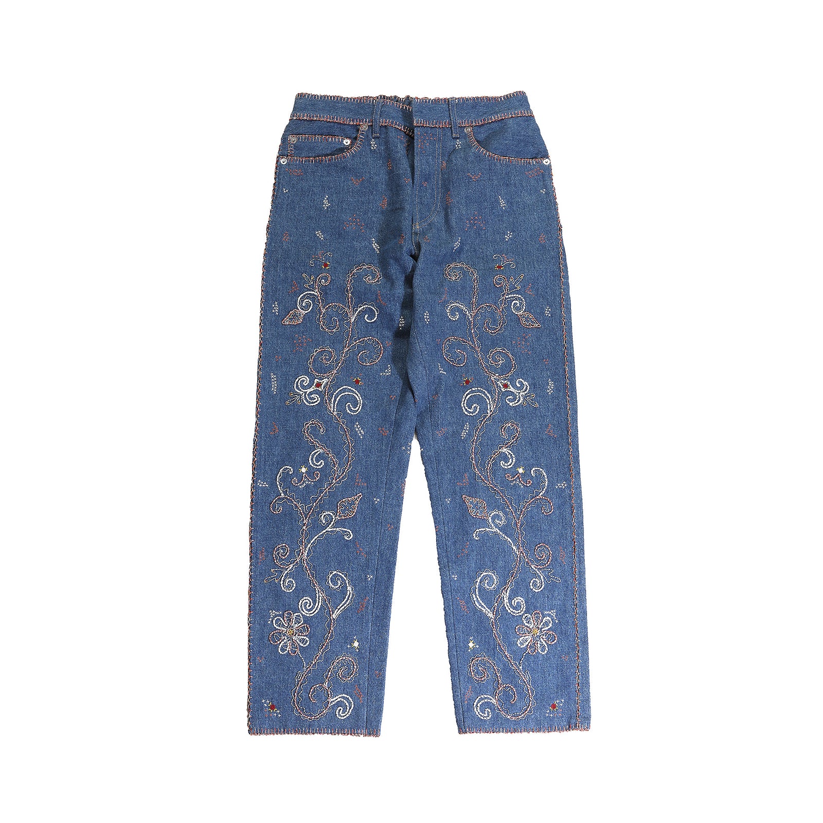 Dior Floral Beaded & Embroidered Denim