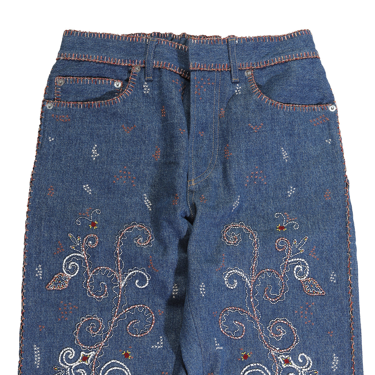 Dior Floral Beaded & Embroidered Denim