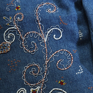 Dior Floral Beaded & Embroidered Denim