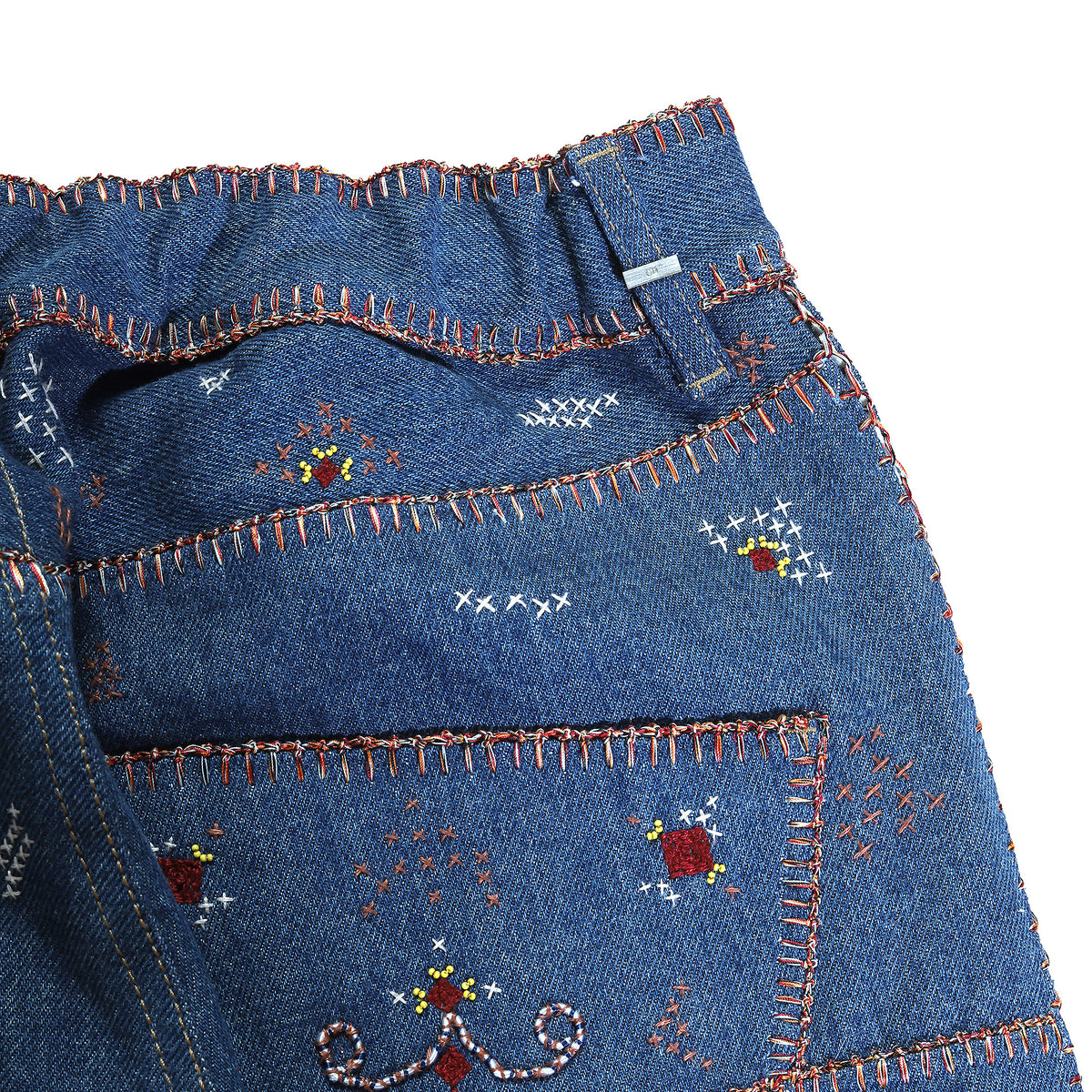Dior Floral Beaded & Embroidered Denim