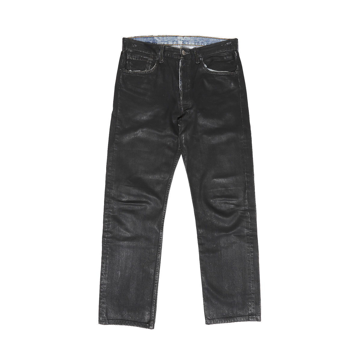 Maison Martin Margiela 1999 Artisanal Black Painted Denim Pants