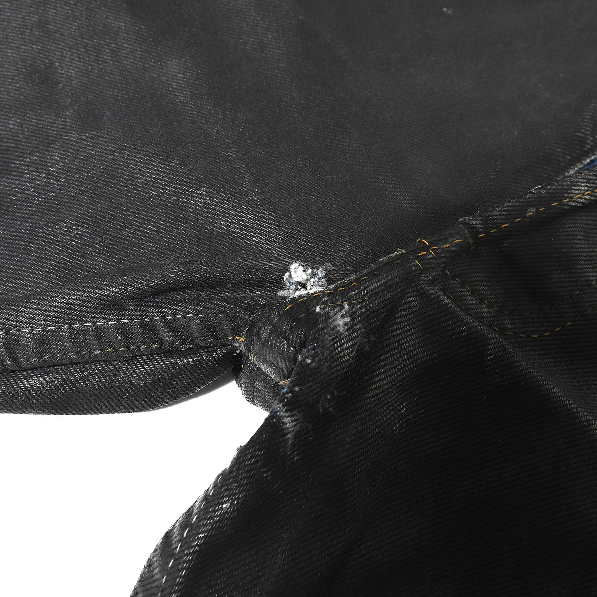 Maison Martin Margiela 1999 Artisanal Black Painted Denim Pants