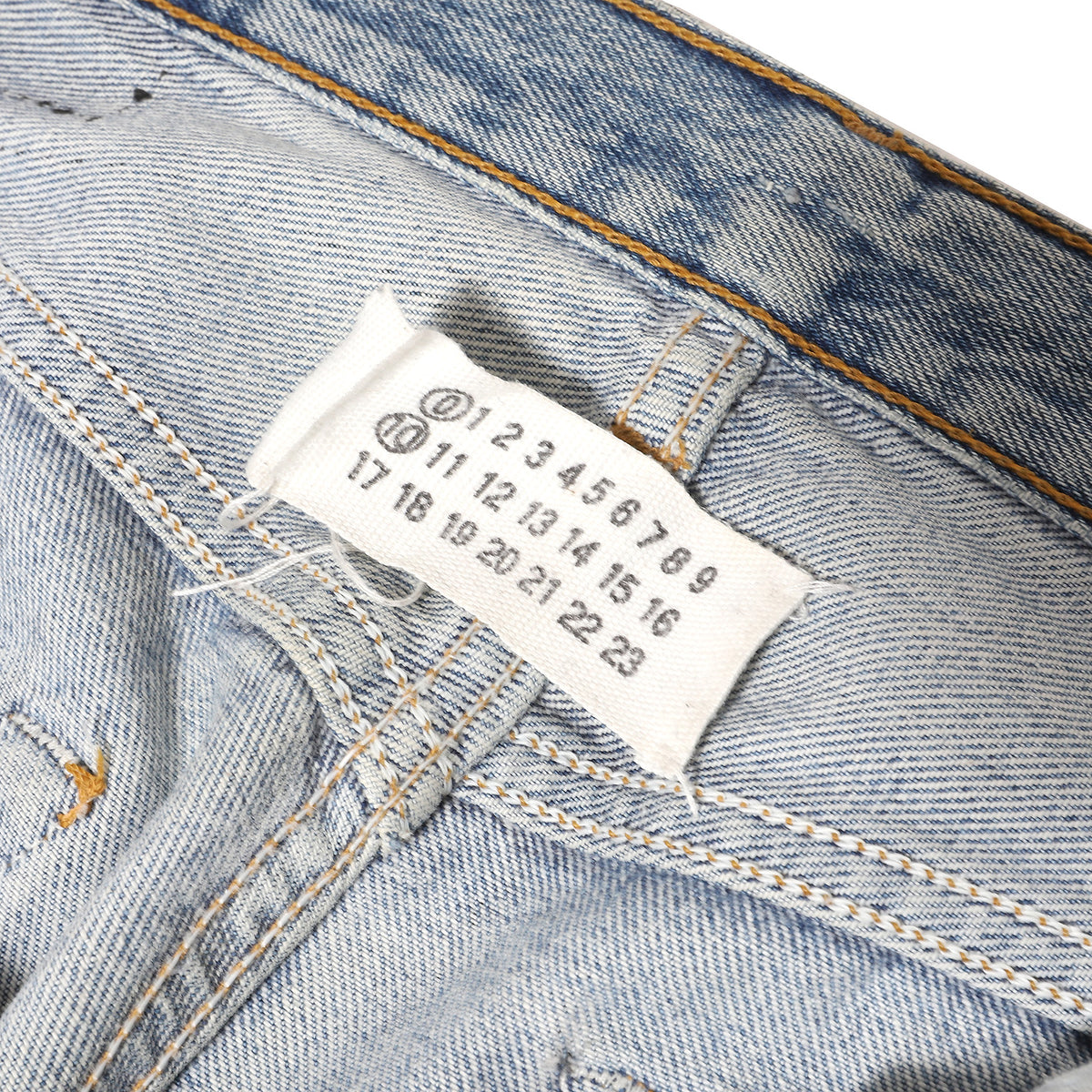 Maison Martin Margiela 1999 Artisanal Black Painted Denim Pants
