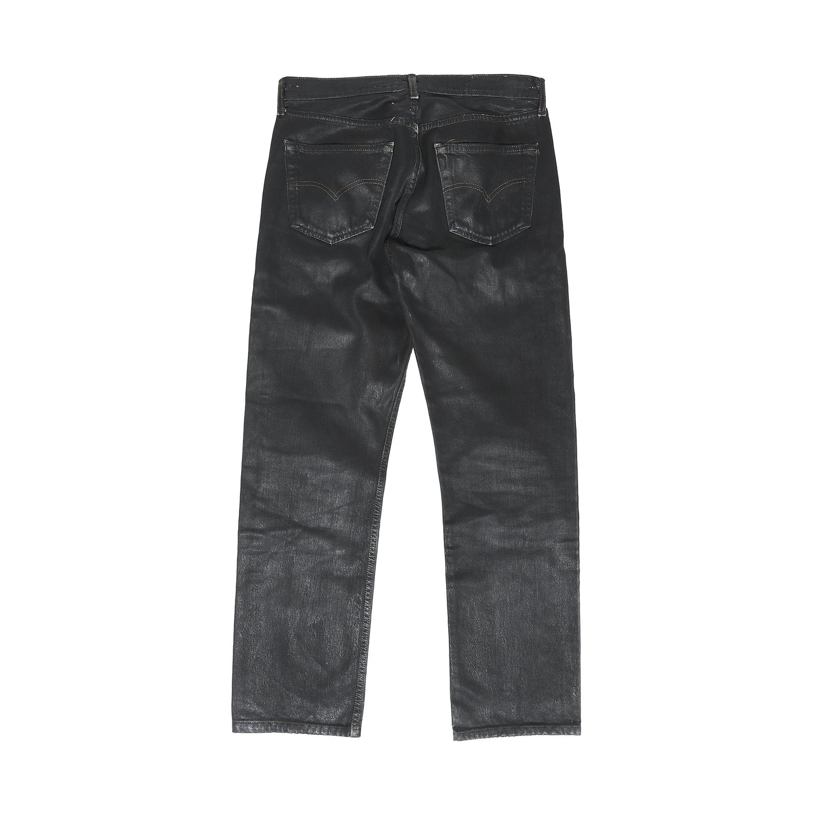 Maison Martin Margiela 1999 Artisanal Black Painted Denim Pants