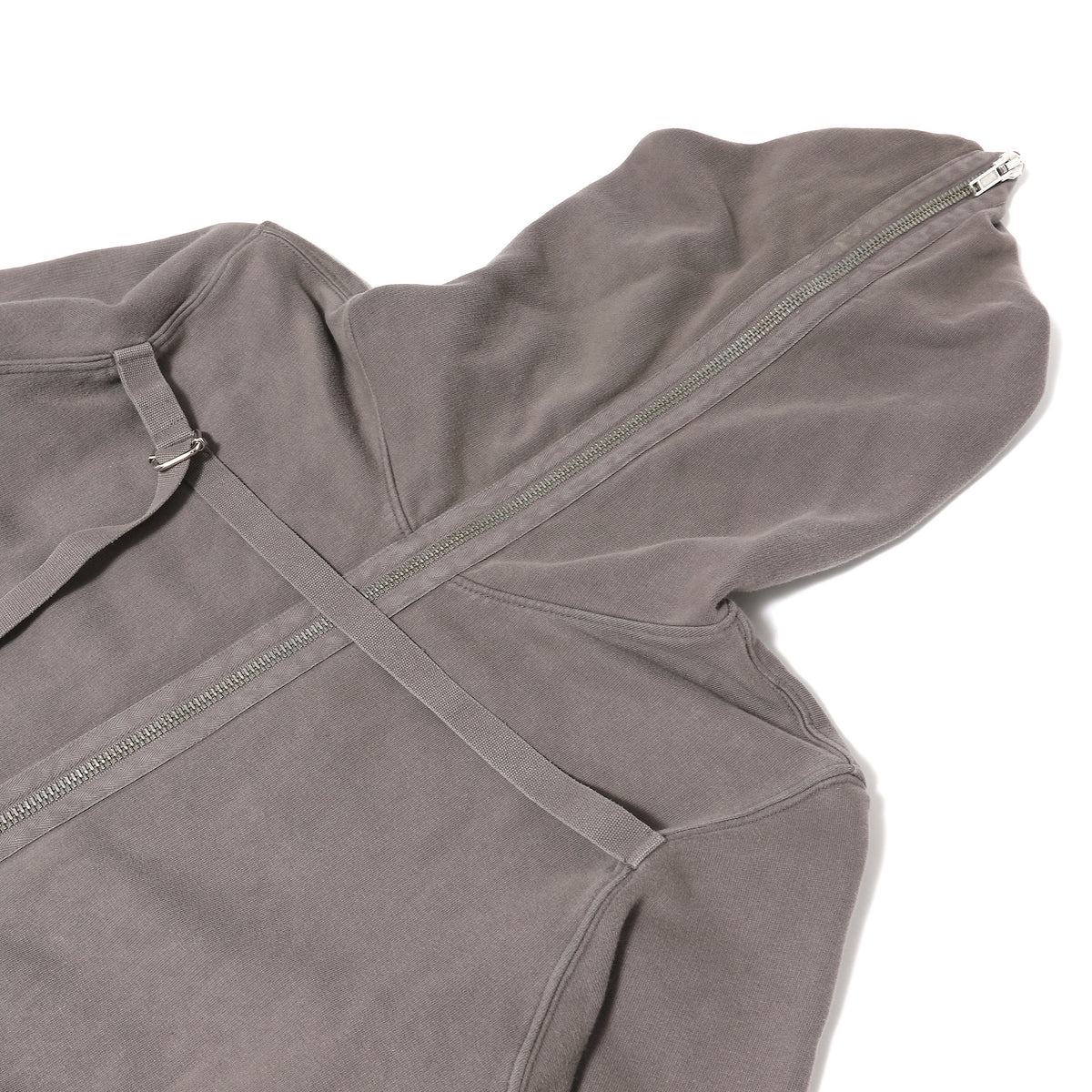 Rick Owens DRKSHDW SS08 Patched Bondage Gimp Hoodie