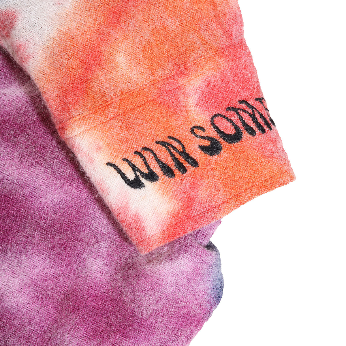 The Elder Statesman Tie Dye Embroidered Towel Chenille Shirt
