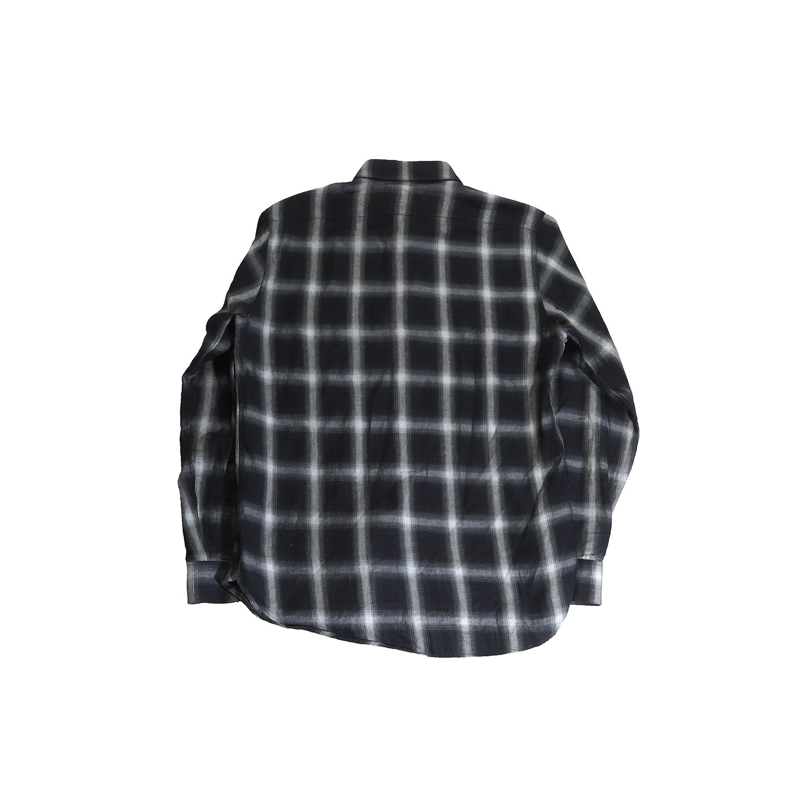 Saint Laurent FW16 Shadow Checkered Flannel Shirt