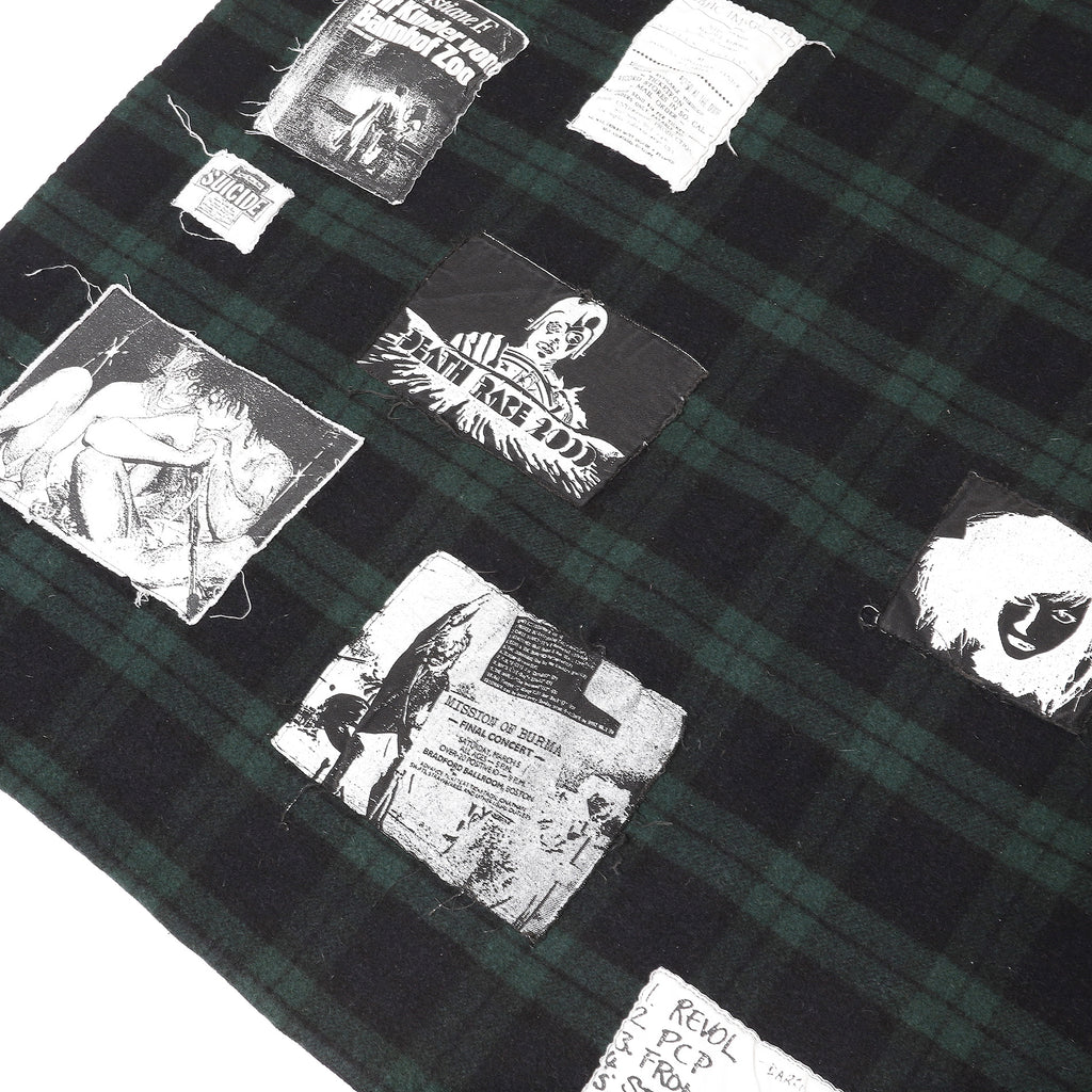 Raf Simons 2005 Limited Re-Edition Riot,Riot,Riot Patched Plaid Blanke ...