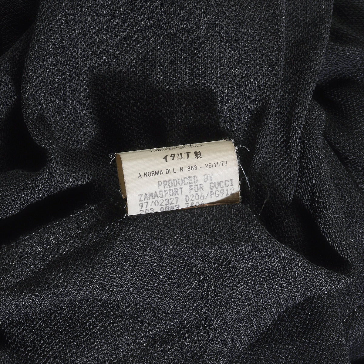 Gucci SS98 by Tom Ford Sheer Black GG Logo Buckle Top