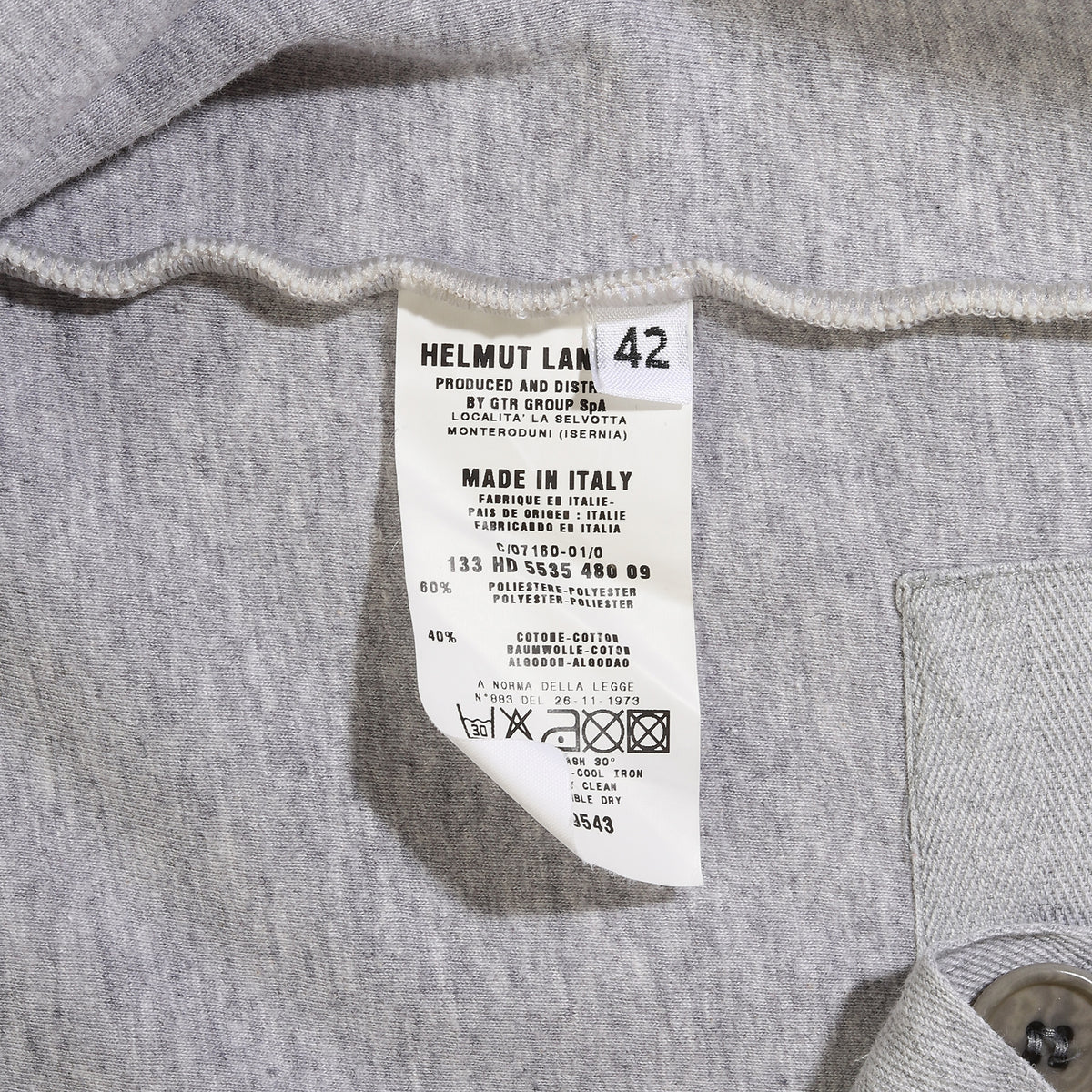 Helmut Lang SS00 Bonded Jersey Bondage Vest