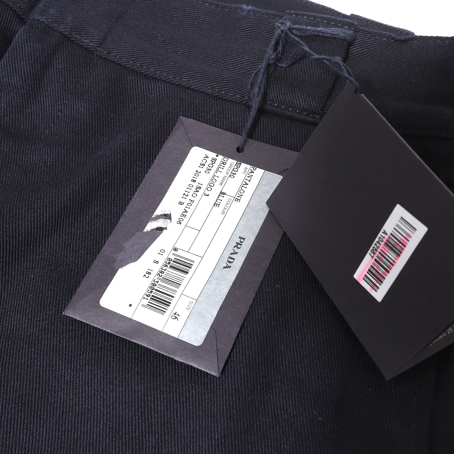 Prada AW18 Logo Patched Workwear Trousers – Ākaibu Store