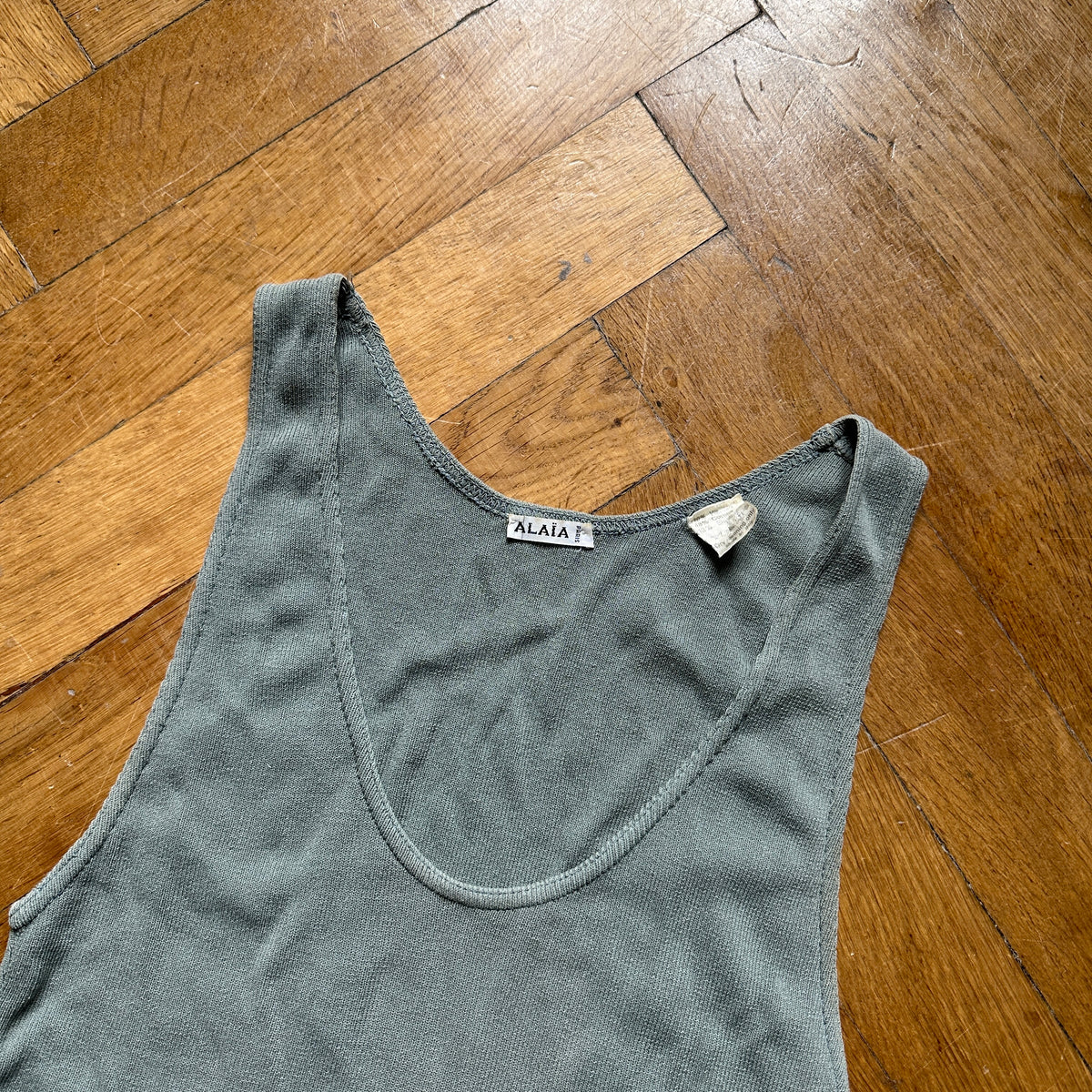 Azzedine Alaia 90s Hem Detail Knit Dress