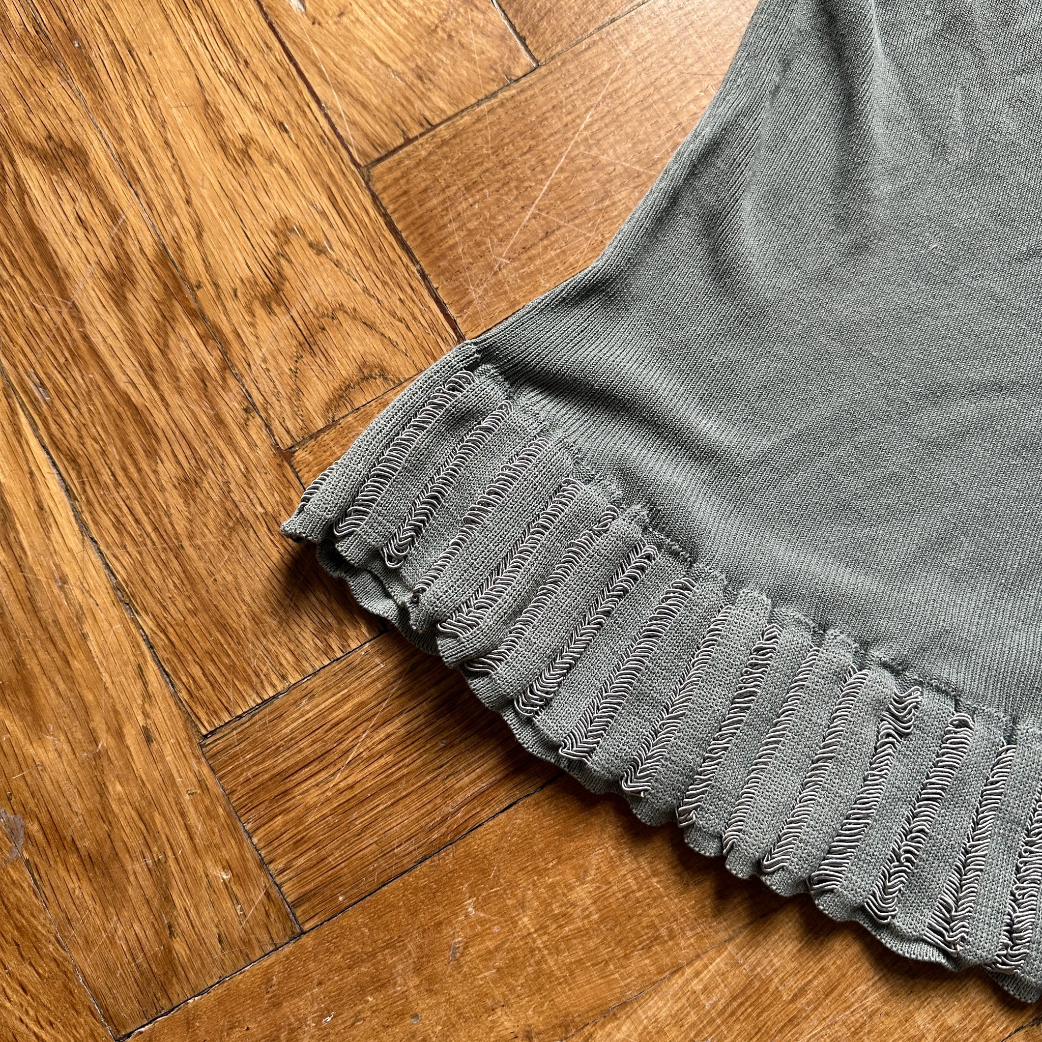 Azzedine Alaia 90s Hem Detail Knit Dress - kaibu Store Azzedine Alaia 90s Hem Detail Knit Dress - kaibu Store