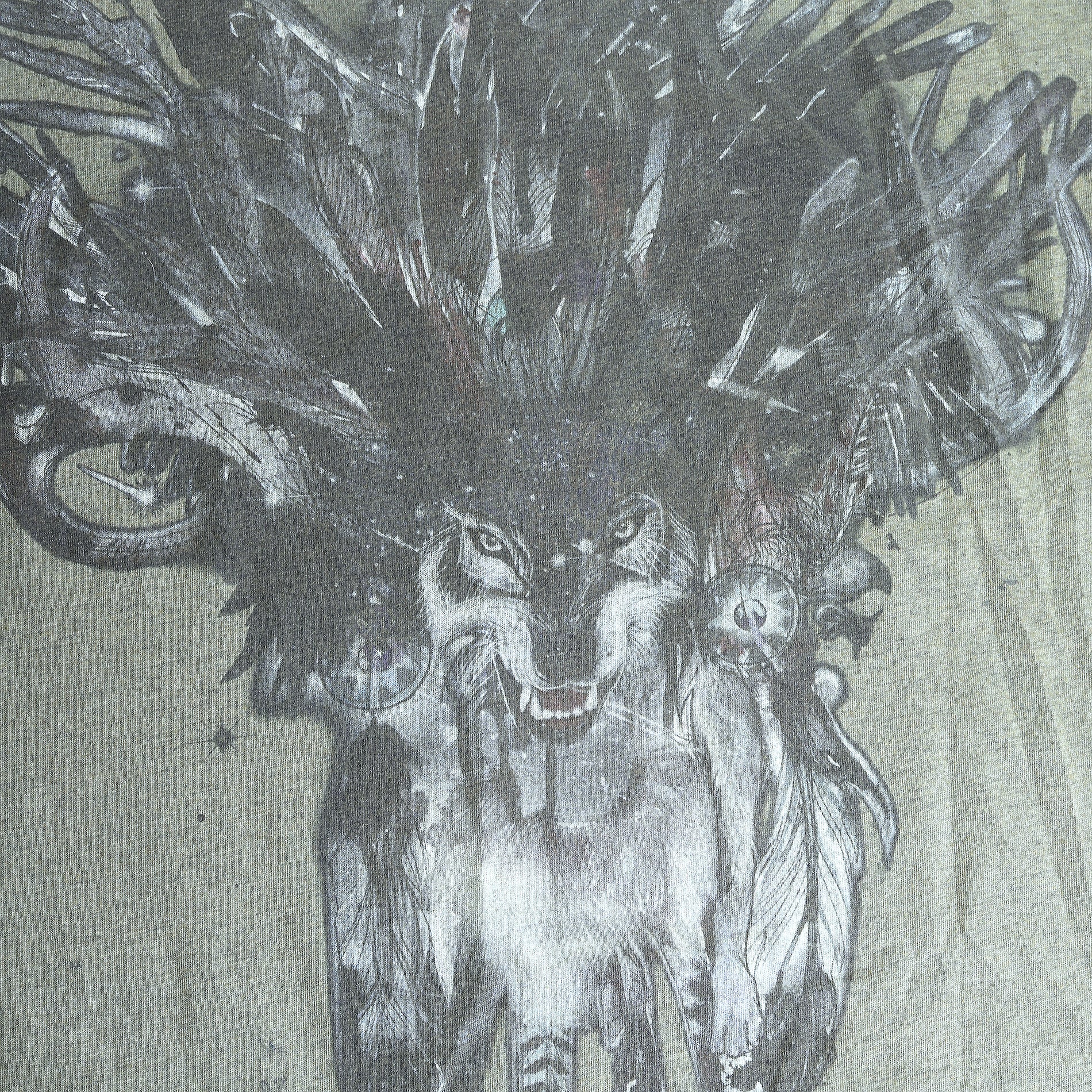 Balmain FW11 Wolf Print T-Shirt