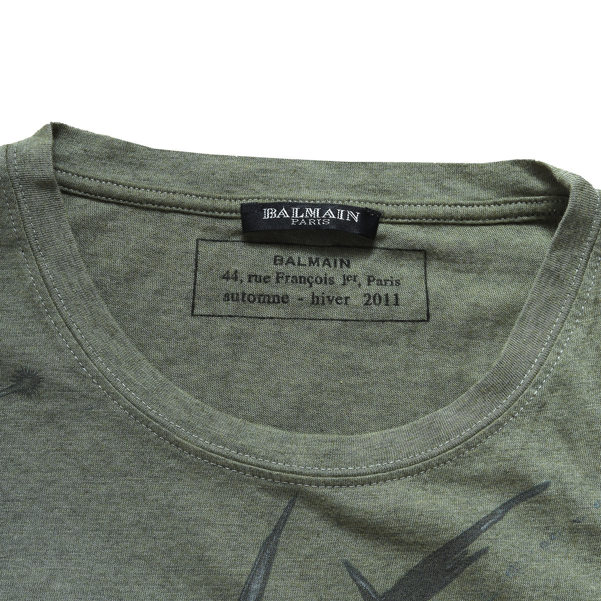 Balmain FW11 Wolf Print T-Shirt