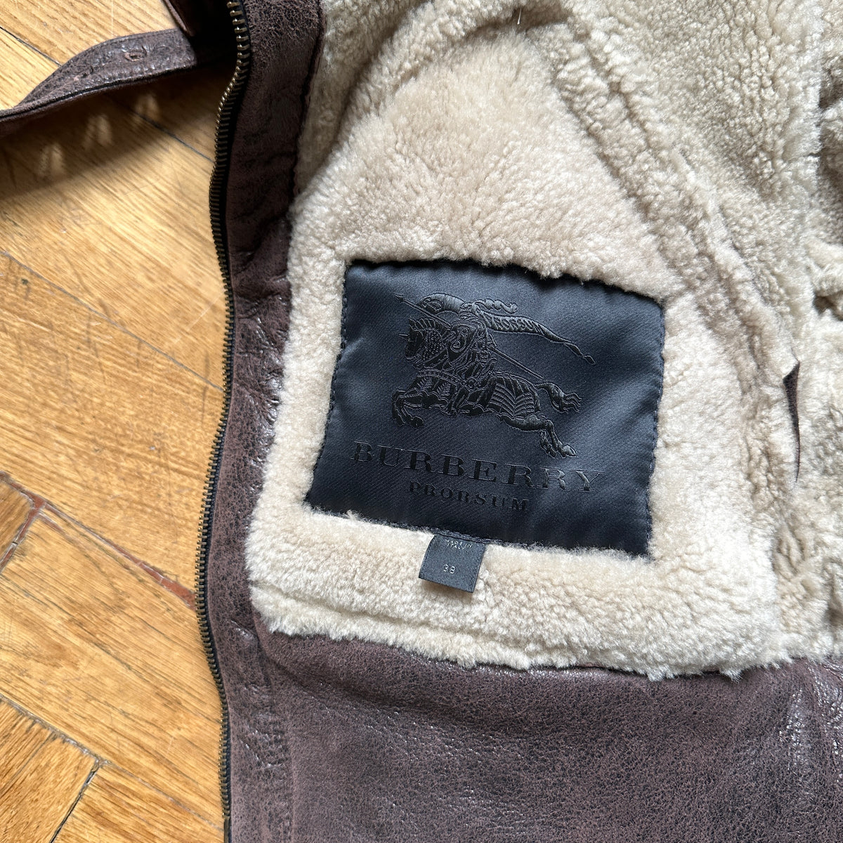 Burberry Prorsum FW10 Shearling Leather Aviator Cropped Jacket