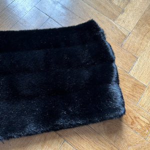 Helmut Lang 90s Faux Fur Mini Skirt