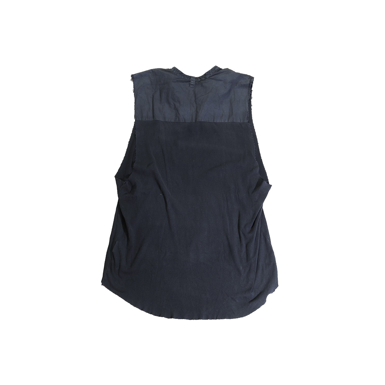 Raf Simons SS04 Black Sleeveless Shirt