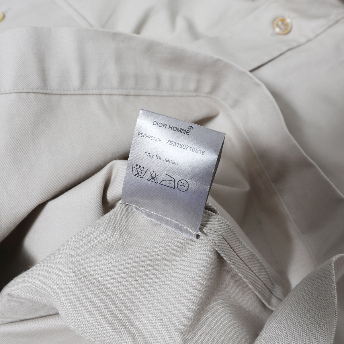 Dior Homme SS07 Belted Shortsleeve Safari Shirt