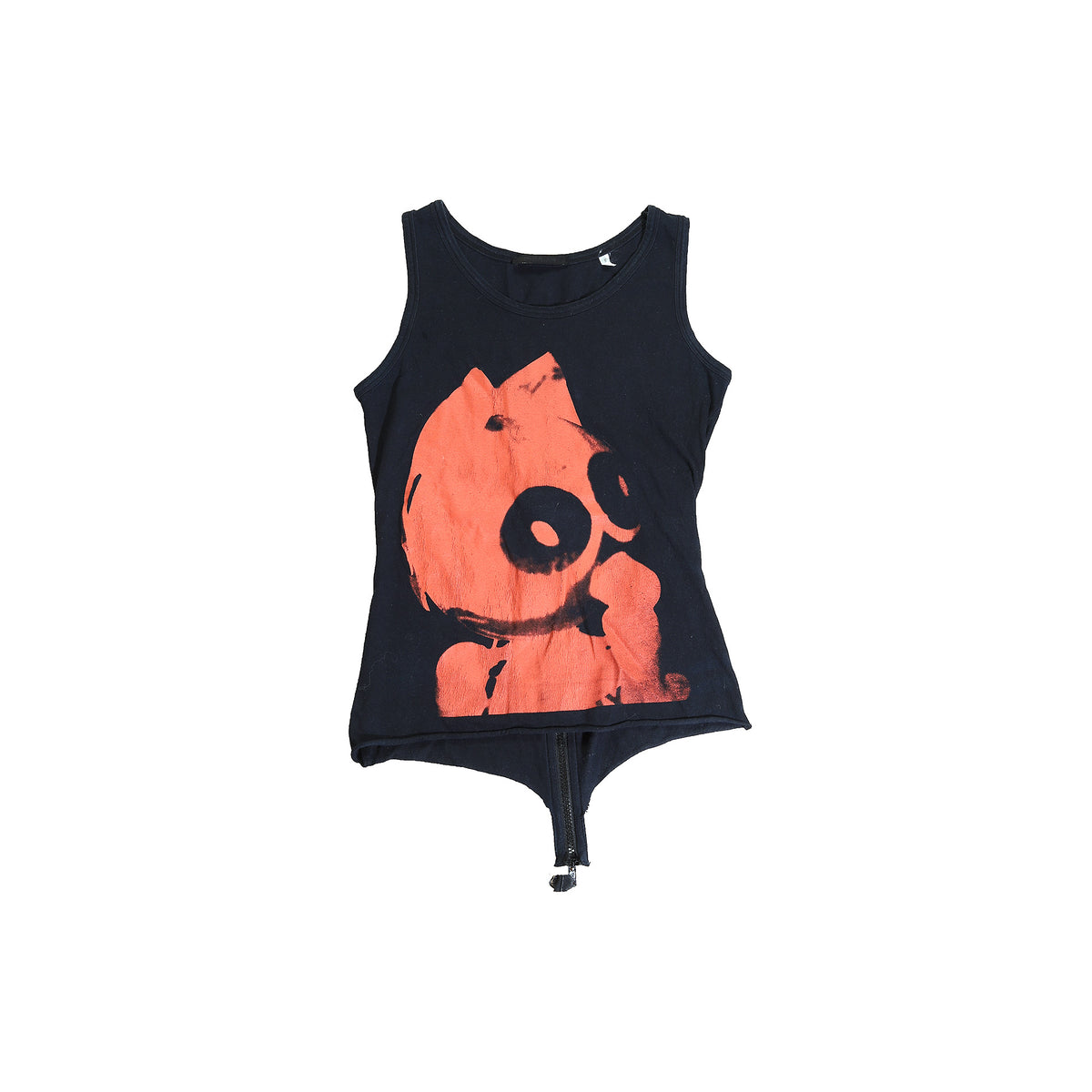 Helmut Lang SS03 Felix the Cat Zip Tank Top