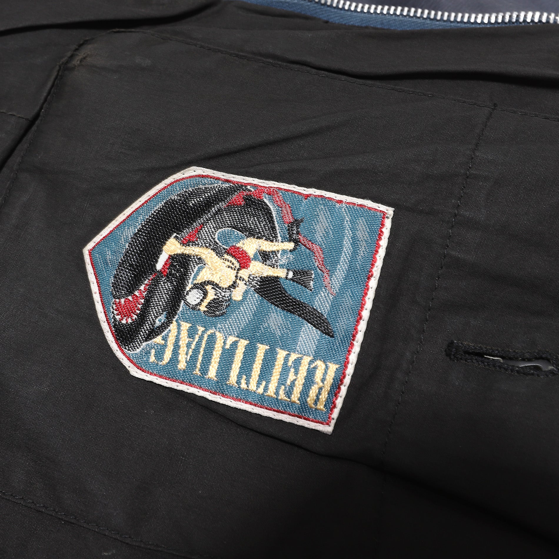 Jean Paul Gaultier AW87 Patched Leather Bomber Jacket.
