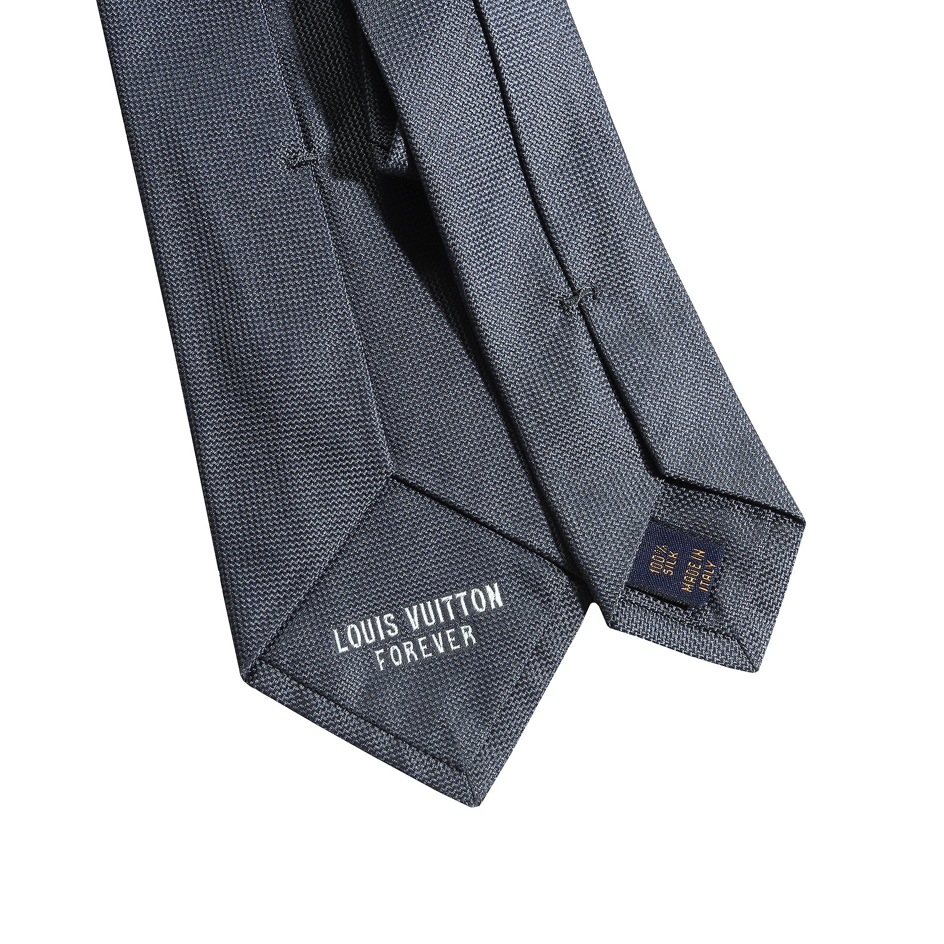 Silk Tie Louis Vuitton Grey In Silk