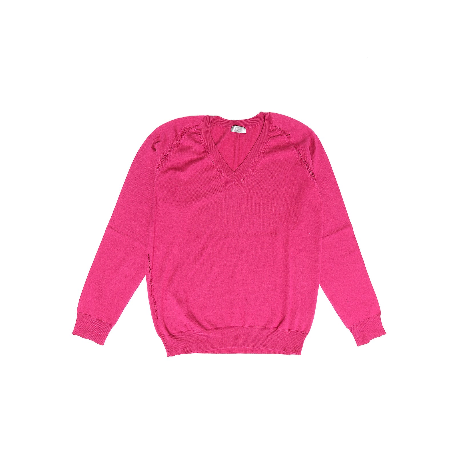 Dior Homme SS09 Fuchsia Distressed Knit Sweater