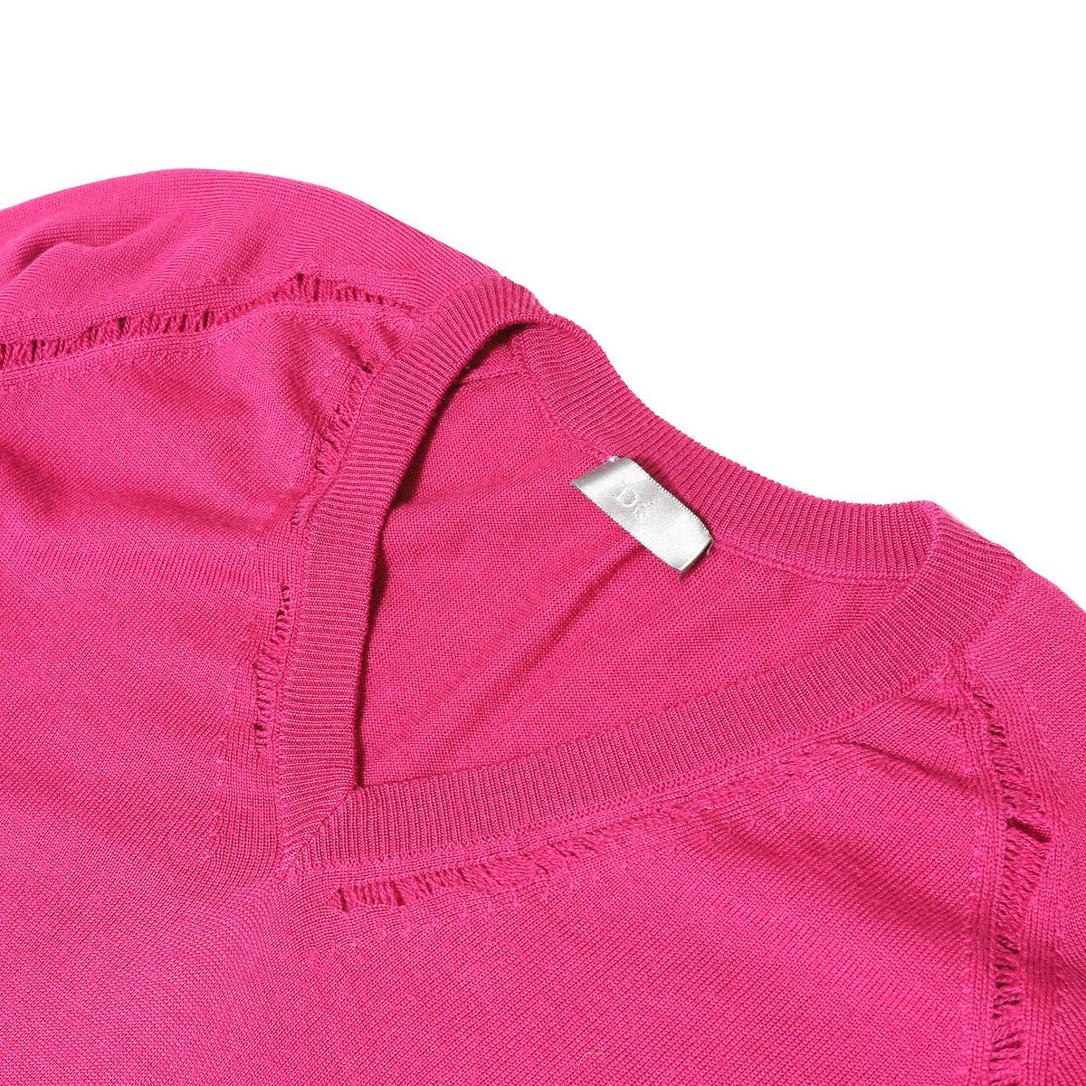 Dior Homme SS09 Fuchsia Distressed Knit Sweater