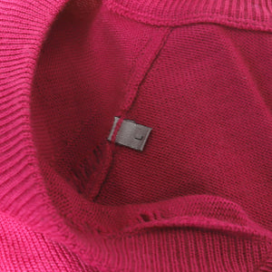 Dior Homme SS09 Fuchsia Distressed Knit Sweater